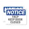 Signmission FACP Keep Door Closed, 18 in W x Rectangle, Plastic OS-2PACK-NS-P-1218-L-12411 - alternate 1